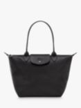Longchamp Le Pliage Xtra Leather Tote Bag, Black