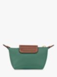 Longchamp Le Pliage Original Leather Coin Purse, Sage