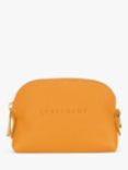 Longchamp Le Foulonné Leather Coin Purse, Apricot