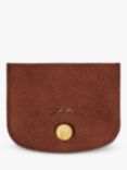 Longchamp Épure Leather Card Holder, Brown
