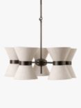 lights&lamps 5 Arm Renwick Ceiling Pendant, Bronze