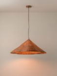 Lights & Lamps Bardi Oversized Rattan Pendant Ceiling Light, Natural