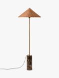 Lights & Lamps Ardini Marble Floor Lamp, Brown
