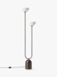 lights&lamps Ruzo Porcelain Floor Lamp, Bronze/White