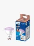 Philips Smart LED 4.7W GU10 Dimmable Warm-to-Cool Light Bulb Connected by WiZ, Frosted