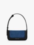 CHARLES & KEITH Daylla Denim Shoulder Bag, Blue