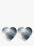Selbrae House Hammered Stainless Steel Heart Placemat, Set of 2, Silver