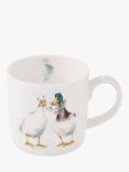 Wrendale Designs Duck Love Bone China Mug, 310ml, White/Multi