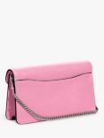 Coach Tabby Chain Leather Clutch Bag, Vivid Pink