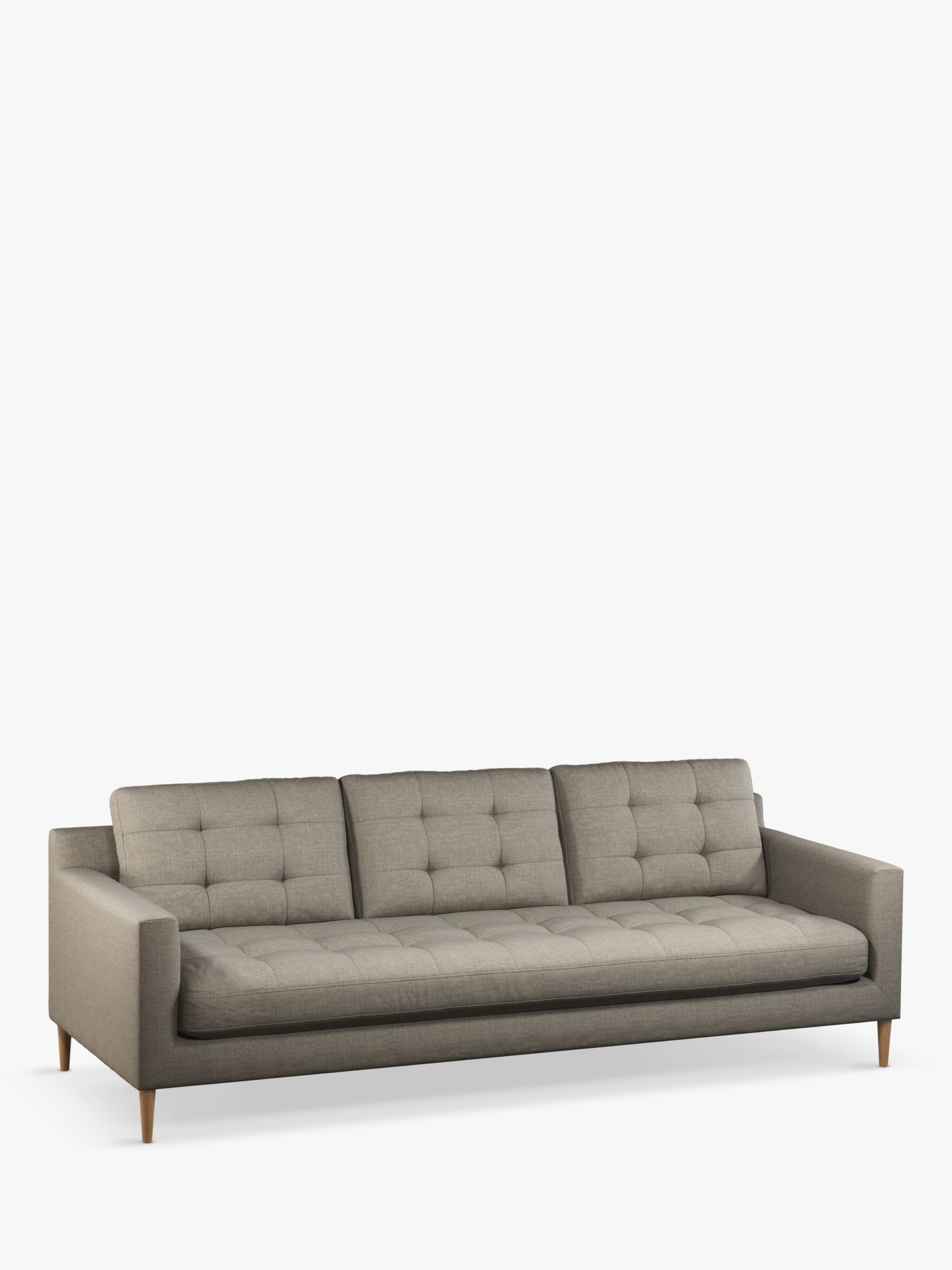 Draper Range, John Lewis Draper II Grand 4 Seater Sofa, Light Leg, Aquaclean Aston Natural