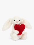 Jellycat Bashful Bunny Love Heart Soft Toy, Small