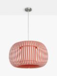 John Lewis Harmony Small Ribbon Ceiling Light, Terracotta