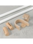 Umbra Bellwood Extendable Curtain Pole Kit, Natural, Dia.25mm, L107-305cm