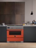 Bertazzoni Air-Tec Electric Range Cooker with Induction Hob, Gloss Orange