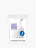 simplehuman Bin Liners, Size J, Pack of 20
