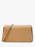 Michael Kors Jet Set Leather Crossbody Bag, Pale Peanut