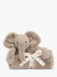 Jellycat Smudge Elephant Blankie, Grey