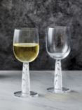 Anton Studio Designs Björn Wine Glasses, Set of 2, 400ml, Clear/White