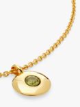 Monica Vinader Personalisable Round Birthstone Pendant Necklace