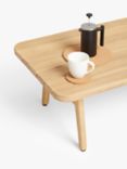 John Lewis Rattan Rectangular Garden Coffee Table, 100cm, FSC-Certified (Acacia Wood), Natural