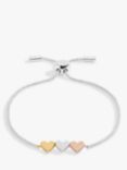 Joma Jewellery Mini Hearts Charm Slider Bracelet, Multi