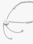 Tutti & Co Freedom Slider Friendship Bracelet, Silver