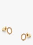 Tutti & Co Grand Cubic Zirconia Round Stud Earrings