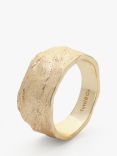 Tutti & Co Voyage Chunky Textured Band Ring, Gold
