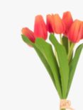 Floralsilk Artificial Fresh Tulip Bunch, Pink