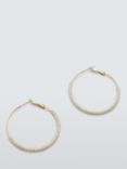 John Lewis Beaded Hoop Earrings, Gold