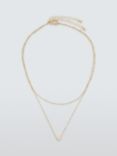 John Lewis Heart Layered Chain Necklace, Pack of 2