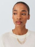 John Lewis Shell Droplets Chain Necklace, Gold/Natural