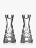 Waterford Crystal Cut Glass Lismore Candlesticks, Set of 2, H15cm
