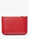 Aspinal of London Medium Ella Pebble Grain Leather Pouch, Cardinal Red