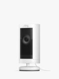 Ring Stick Up Cam Pro Plug In Smart Security Camera with Built-in Wi-Fi, White