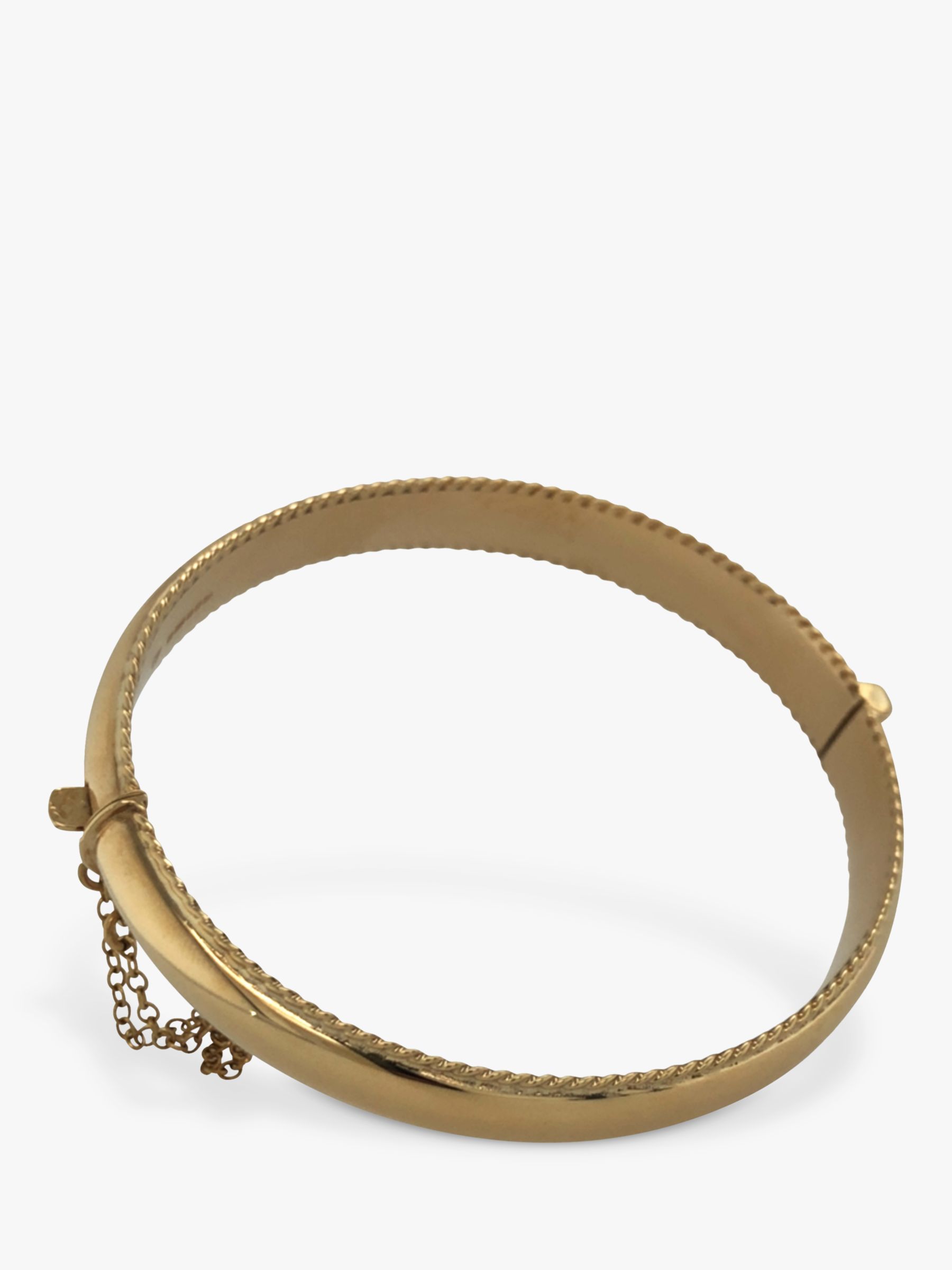9ct Gold Double Hook Bangle. - Smiths Jewellers Nottingham