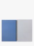John Lewis A5 Flowers Spiral Notebook, Blue/Multi