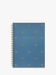 John Lewis A5 Bees Notebook, Blue/Multi
