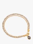 Astley Clarke Semi-Precious Beaded Layered Bracelet, Gold/Labradorite