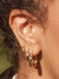 Astley Clarke Celestial North Star White Sapphire Huggie Hoop Earrings