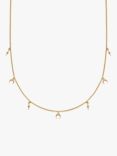 Astley Clarke Crescent Moon Necklace, Gold