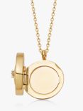 Astley Clarke Semi-Precious Stone Star Locket Necklace, Gold/Onyx