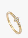 Astley Clarke Luna Light Sapphire Stacking Ring, Gold