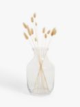 John Lewis ANYDAY Glass Plump Posy Vase, H20.5cm, Clear