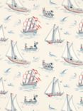 Sanderson Donald Duck Made to Measure Curtains or Roman Blind, Sea Salt