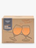 Gentlemen's Hardware Tulip Beer Glasses, 568ml, Set of 2, Clear