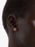 Susan Caplan Vintage Rediscovered Collection Swarovski Crystal Stud Earrings, Gold/Red