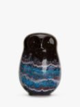 Poole Pottery Celestial Earthenware Owl Ornament, Blue