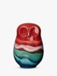 Poole Pottery Horizon Earthenware Owl Ornament, Red