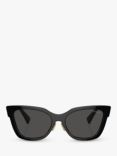 Miu Miu MU 02ZS Women's Cat's Eye Sunglasses, Black
